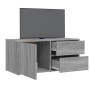 Sonoma TV-Möbel aus grauem Sperrholz 80x34x36 cm von vidaXL, TV-Möbel - Ref: Foro24-815496, Preis: 51,04 €, Rabatt: %