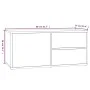 Sonoma TV-Möbel aus grauem Sperrholz 80x34x36 cm von vidaXL, TV-Möbel - Ref: Foro24-815496, Preis: 50,35 €, Rabatt: %