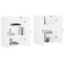 Armarios de pared 2 unidades blanco 69,5x34x90 cm