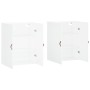 Armarios de pared 2 unidades blanco 69,5x34x90 cm