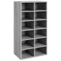 Mueble zapatero madera contrachapada gris Sonoma 54x34x100,5 cm de vidaXL, Zapateros y organizadores de calzado - Ref: Foro24...