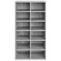 Mueble zapatero madera contrachapada gris Sonoma 54x34x100,5 cm de vidaXL, Zapateros y organizadores de calzado - Ref: Foro24...