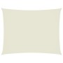 Toldo de vela rectangular tela Oxford color crema 6x8 m