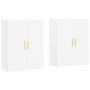 Armarios de pared 2 unidades blanco 69,5x34x90 cm