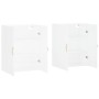 Armarios de pared 2 unidades blanco 69,5x34x90 cm
