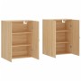 Armario de pared 2 unidades roble Sonoma 69,5x34x90 cm