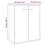 Aparador madera contrachapada color roble ahumado 60x30x75 cm de vidaXL, Aparadores - Ref: Foro24-815378, Precio: 53,18 €, De...