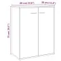 Sideboard aus geräuchertem Eichensperrholz, 60 x 30 x 75 cm von vidaXL, Sideboards - Ref: Foro24-815378, Preis: 52,48 €, Raba...
