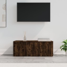 Mueble para TV madera contrachapada roble ahumado 80x34x30 cm de vidaXL, Muebles TV - Ref: Foro24-815498, Precio: 51,72 €, De...