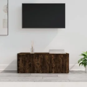 TV-Schrank aus geräuchertem Eichensperrholz, 80 x 34 x 30 cm von vidaXL, TV-Möbel - Ref: Foro24-815498, Preis: 51,04 €, Rabat...