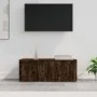 TV-Schrank aus geräuchertem Eichensperrholz, 80 x 34 x 30 cm von vidaXL, TV-Möbel - Ref: Foro24-815498, Preis: 51,04 €, Rabat...