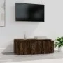 TV-Schrank aus geräuchertem Eichensperrholz, 80 x 34 x 30 cm von vidaXL, TV-Möbel - Ref: Foro24-815498, Preis: 51,04 €, Rabat...