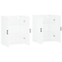 Armarios de pared 2 unidades blanco 69,5x34x90 cm