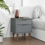 MOLDE Nachttisch aus massivem grauem Kiefernholz 40x35x48 cm von vidaXL, Nachttische - Ref: Foro24-350497, Preis: 79,10 €, Ra...