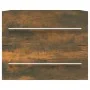 Waschbeckenschrank aus geräuchertem Eichensperrholz, 60 x 38,5 x 48 cm von vidaXL, Badezimmermöbel - Ref: Foro24-815642, Prei...