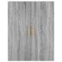 Aparador alto madera contrachapada gris sonoma 69,5x34x180 cm