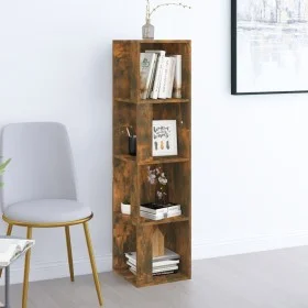 Mueble esquina madera contrachapada roble ahumado 33x33x132 cm de vidaXL, Taquillas y armarios de almacenamiento - Ref: Foro2...