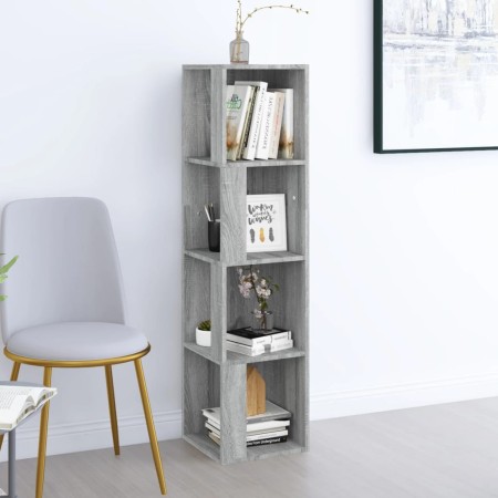Sonoma graues Sperrholz-Eckmöbel 33x33x132 cm von vidaXL, Schließfächer und Lagerschränke - Ref: Foro24-816024, Preis: 63,94 ...
