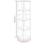 Sonoma gray plywood corner furniture 33x33x132 cm by vidaXL, Lockers and storage cabinets - Ref: Foro24-816024, Price: 62,75 ...
