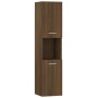 Badezimmerschrank Holzwerkstoff Eiche braun 30x30x130 cm von vidaXL, Badezimmermöbel - Ref: Foro24-815641, Preis: 66,45 €, Ra...