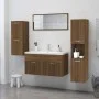 Engineered wood bathroom cabinet in brown oak, 30x30x130 cm by vidaXL, Bathroom furniture - Ref: Foro24-815641, Price: 65,30 ...