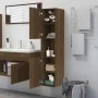 Armario de baño madera de ingeniería marrón roble 30x30x130 cm de vidaXL, Muebles de baño - Ref: Foro24-815641, Precio: 64,19...