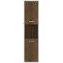 Badezimmerschrank Holzwerkstoff Eiche braun 30x30x130 cm von vidaXL, Badezimmermöbel - Ref: Foro24-815641, Preis: 66,45 €, Ra...