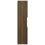 Badezimmerschrank Holzwerkstoff Eiche braun 30x30x130 cm von vidaXL, Badezimmermöbel - Ref: Foro24-815641, Preis: 66,45 €, Ra...
