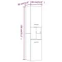 Armario de baño madera de ingeniería marrón roble 30x30x130 cm de vidaXL, Muebles de baño - Ref: Foro24-815641, Precio: 64,19...