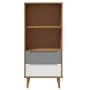 MOLDE bookcase solid brown pine wood 60x35x133.5 cm by vidaXL, Bookcases and shelves - Ref: Foro24-350537, Price: 69,54 €, Di...
