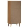 MOLDE bookcase solid brown pine wood 60x35x133.5 cm by vidaXL, Bookcases and shelves - Ref: Foro24-350537, Price: 69,54 €, Di...