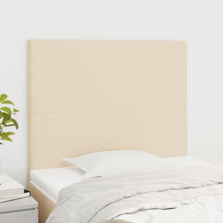 Kopfteile 2 Einheiten aus cremefarbenem Stoff 80x5x78/88 cm von vidaXL, Kopf- und Fußteile - Ref: Foro24-3116031, Preis: 66,8...