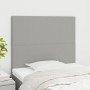 Kopfteile 2 Einheiten aus hellgrauem Stoff 80x5x78/88 cm von vidaXL, Kopf- und Fußteile - Ref: Foro24-3116026, Preis: 53,24 €...