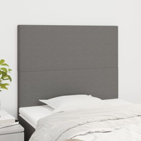 Kopfteile 2 Einheiten aus dunkelgrauem Stoff 90x5x78/88 cm von vidaXL, Kopf- und Fußteile - Ref: Foro24-3116035, Preis: 65,04...