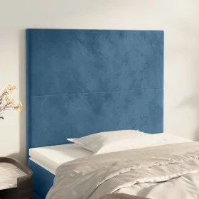 Kopfteile 2 Einheiten aus dunkelblauem Samt 80x5x78/88 cm von vidaXL, Kopf- und Fußteile - Ref: Foro24-3116086, Preis: 59,56 ...