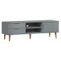 MOLDE Massivholz Kiefernholz TV-Möbel grau 158x40x49 cm von vidaXL, TV-Möbel - Ref: Foro24-350536, Preis: 174,88 €, Rabatt: %