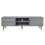 MOLDE Massivholz Kiefernholz TV-Möbel grau 158x40x49 cm von vidaXL, TV-Möbel - Ref: Foro24-350536, Preis: 172,07 €, Rabatt: %