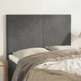 Headboards 4 units dark gray velvet 72x5x78/88 cm by vidaXL, Headboards and footboards - Ref: Foro24-3116101, Price: 104,74 €...