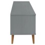 MOLDE Massivholz Kiefernholz TV-Möbel grau 158x40x49 cm von vidaXL, TV-Möbel - Ref: Foro24-350536, Preis: 174,88 €, Rabatt: %