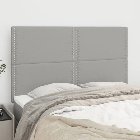 Kopfteile 4 Einheiten hellgrauer Stoff 72x5x78/88 cm von vidaXL, Kopf- und Fußteile - Ref: Foro24-3116190, Preis: 84,60 €, Ra...