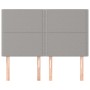 Kopfteile 4 Einheiten hellgrauer Stoff 72x5x78/88 cm von vidaXL, Kopf- und Fußteile - Ref: Foro24-3116190, Preis: 85,66 €, Ra...