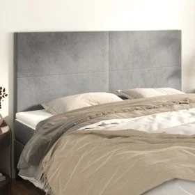 Kopfteile 4 Einheiten aus hellgrauem Samt 80x5x78/88 cm von vidaXL, Kopf- und Fußteile - Ref: Foro24-3116106, Preis: 99,15 €,...