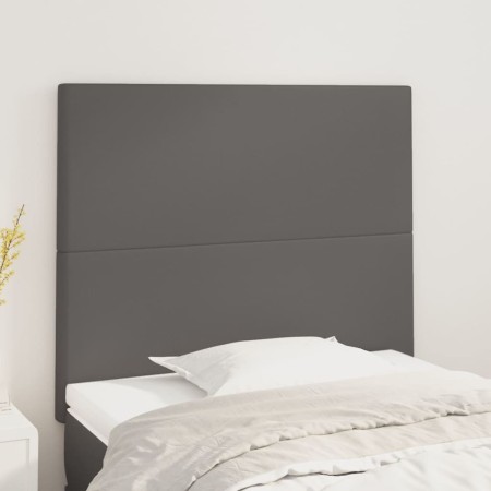Kopfteile 2 Einheiten aus grauem Kunstleder 100x5x78/88 cm von vidaXL, Kopf- und Fußteile - Ref: Foro24-3116140, Preis: 71,41...