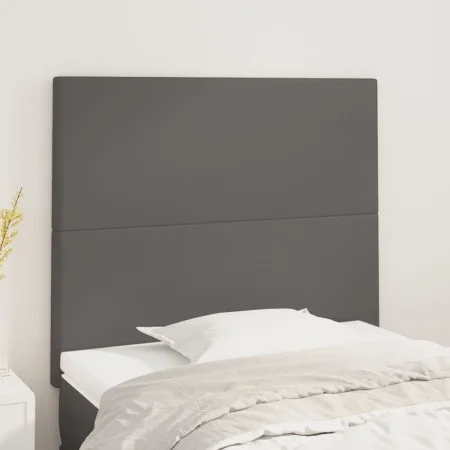 Kopfteile 2 Einheiten aus grauem Kunstleder 100x5x78/88 cm von vidaXL, Kopf- und Fußteile - Ref: Foro24-3116140, Preis: 68,90...
