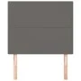 Headboards 2 units of gray synthetic leather 100x5x78/88 cm by vidaXL, Headboards and footboards - Ref: Foro24-3116140, Price...