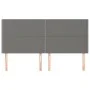 Headboards 4 units of dark gray fabric 100x5x78/88 cm by vidaXL, Headboards and footboards - Ref: Foro24-3116215, Price: 91,0...
