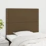 Headboards 2 units of dark brown fabric 100x5x78/88 cm by vidaXL, Headboards and footboards - Ref: Foro24-3116185, Price: 49,...
