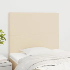Headboards 2 units of cream-colored fabric 90x5x78/88 cm by vidaXL, Headboards and footboards - Ref: Foro24-3116039, Price: 7...