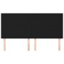 Cabeceros 4 unidades de tela negro 100x5x78/88 cm de vidaXL, Cabeceros y pies de cama - Ref: Foro24-3116076, Precio: 104,87 €...