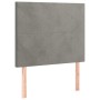 Kopfteile 2 Einheiten aus hellgrauem Samt 90x5x78/88 cm von vidaXL, Kopf- und Fußteile - Ref: Foro24-3116088, Preis: 55,74 €,...